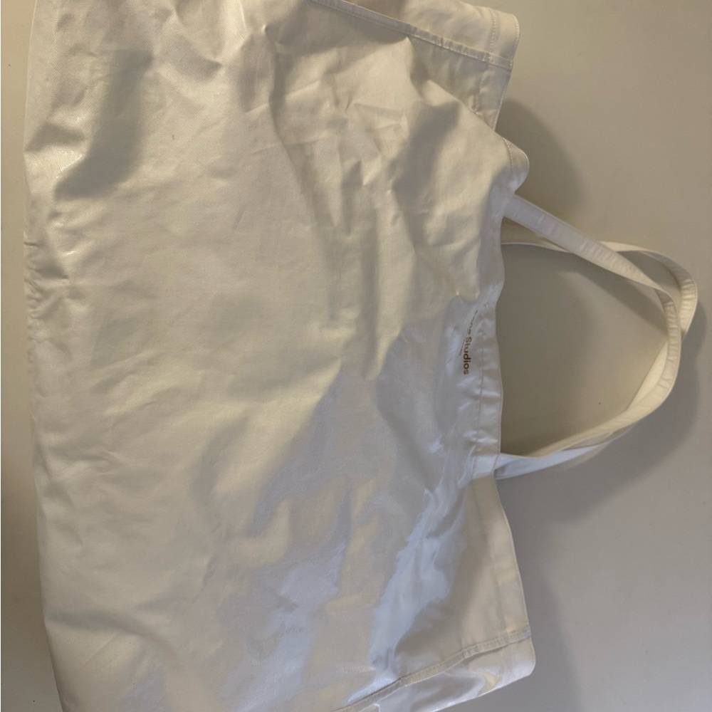 ACNE STUDIOS Oilcloth Off White Color Tote Bag